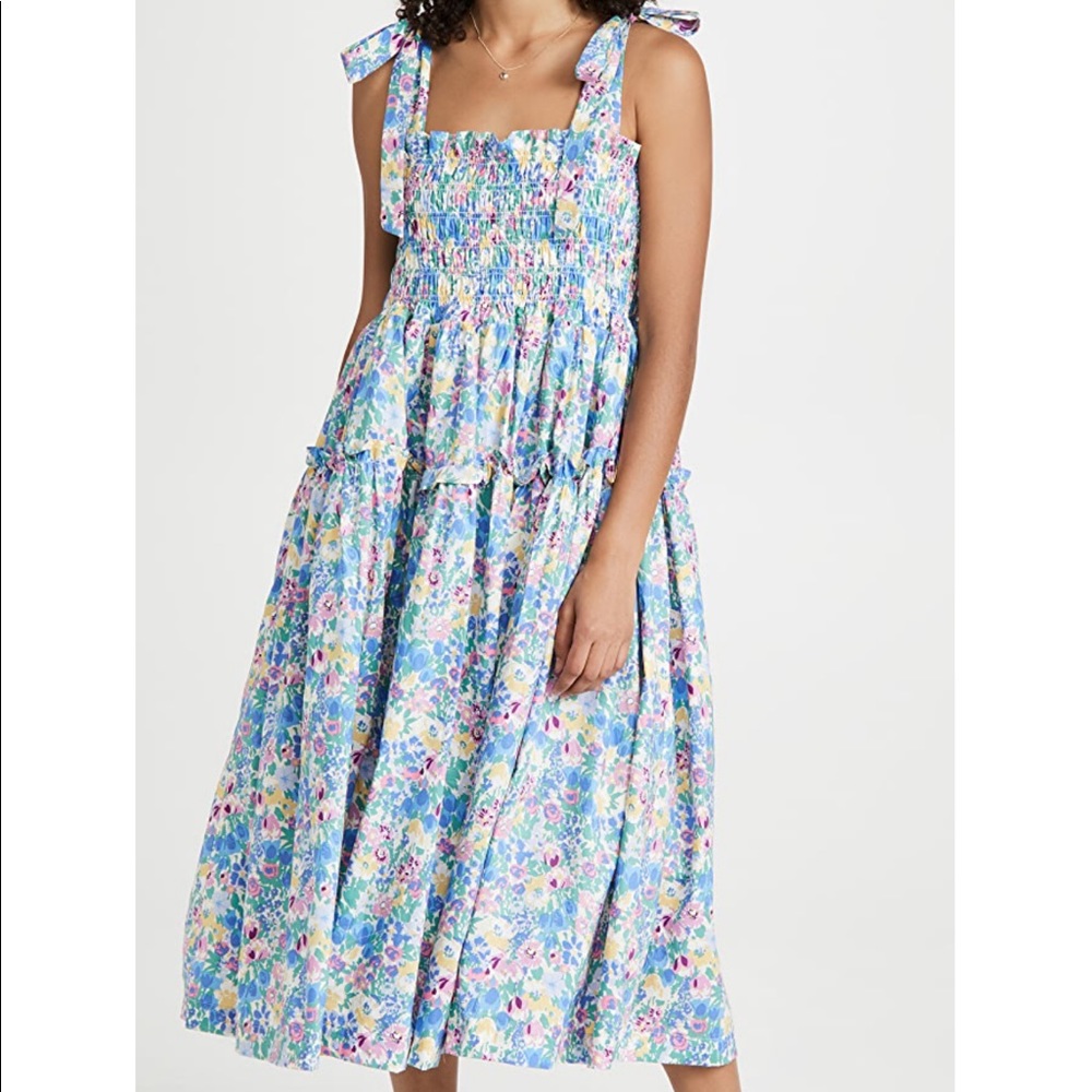 En Saison Floral Tie Shoulder Floral Dress